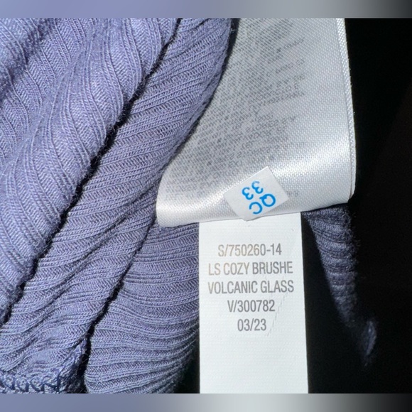 BNWT Old Navy - Long Sleeve - Cozy Brushed Cotton - XXL Tall - Volcanic Glass - Picture 4 of 5